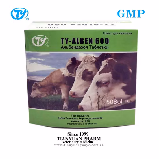 Composto antiparasitário da China, comprimido de albendazol, medicamento veterinário para camelos, gado, ovelhas, cabras, cavalos, uso em aves